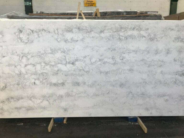 Titanium White Leather Quartz Worktop STW TITAWH