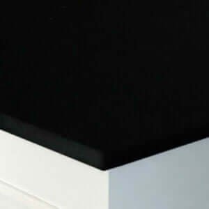 Black Granite Worktop on White Unit