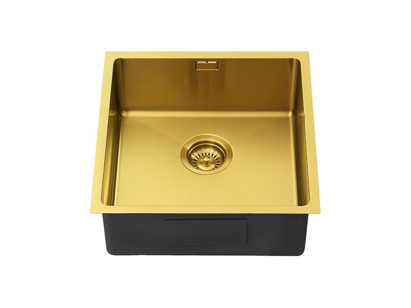 1810 Zenuno15 400U Gold Brass Undermount Sink