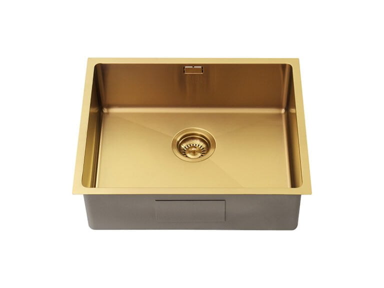 1810 Zenuno15 500U Gold Brass Undermount Sink