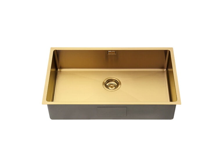 1810 Zenuno15 700U Gold Brass Undermount Sink